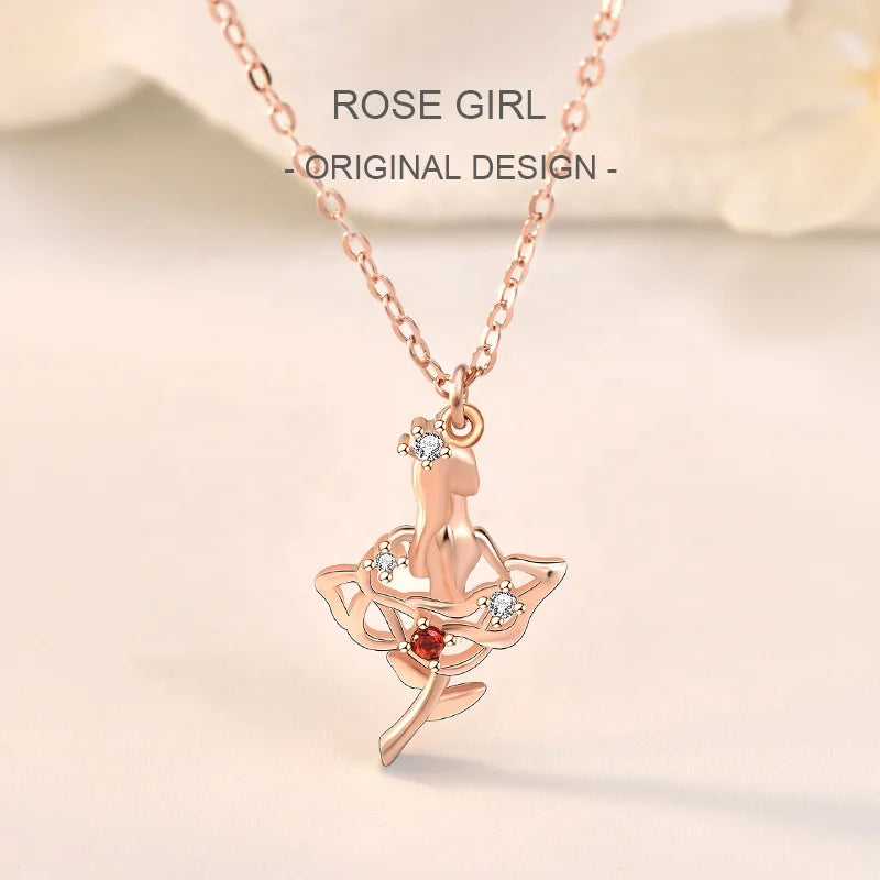 New Love Red Rose Necklace