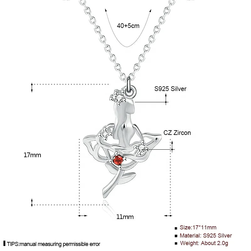 New Love Red Rose Necklace