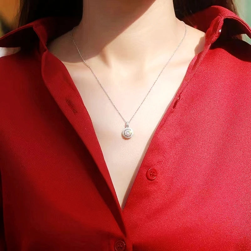 Moissanite Diamond Necklace